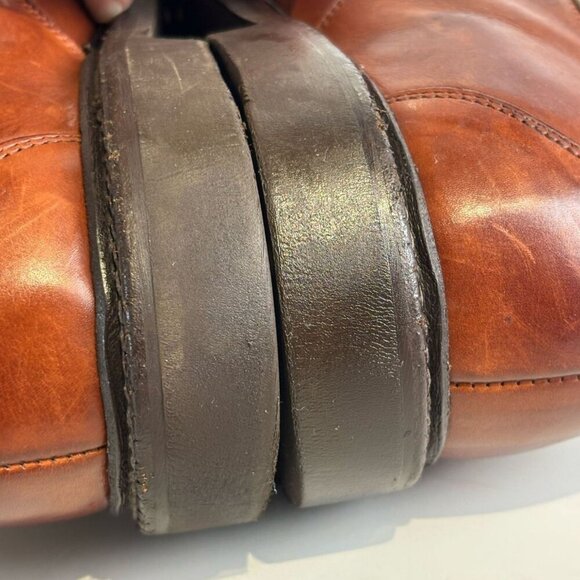 Allen Edmonds Men Split Toe Leather Lace Up Shoes Brown Size 11 - Picture 6 of 11